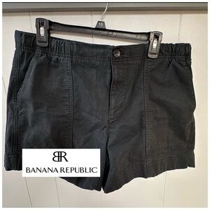 Banana Republic high-rise black utility-style shorts